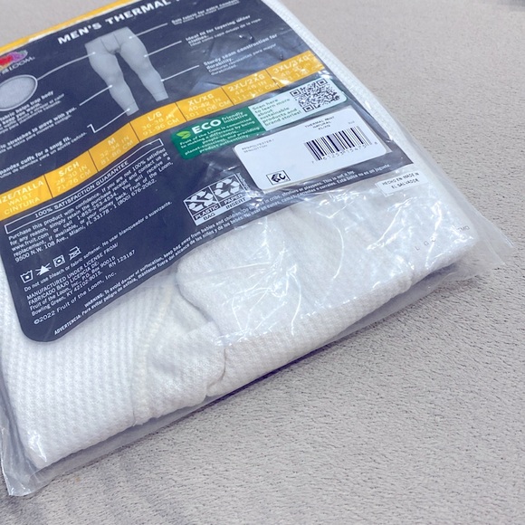 NWT Fruit of the Loom Mens Thermal Bottom Dual Defense Waffle Knit Pants Size XL - Picture 13 of 14